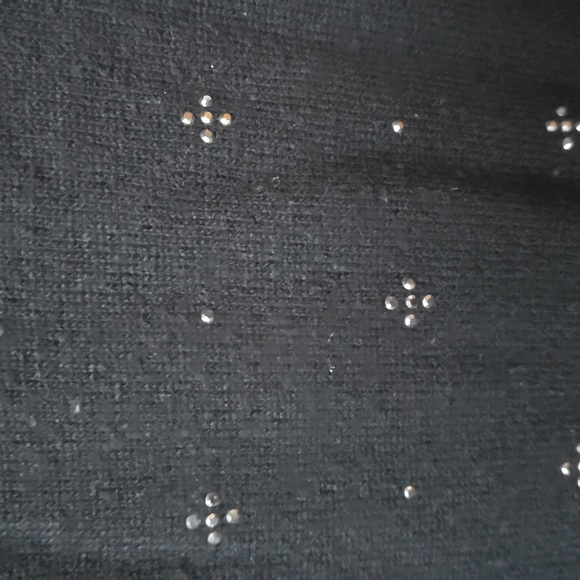 Alice + Olivia Beaded Pearl Embellished Short Sleeve Sweater Neiman Marcus M - Picture 8 of 12